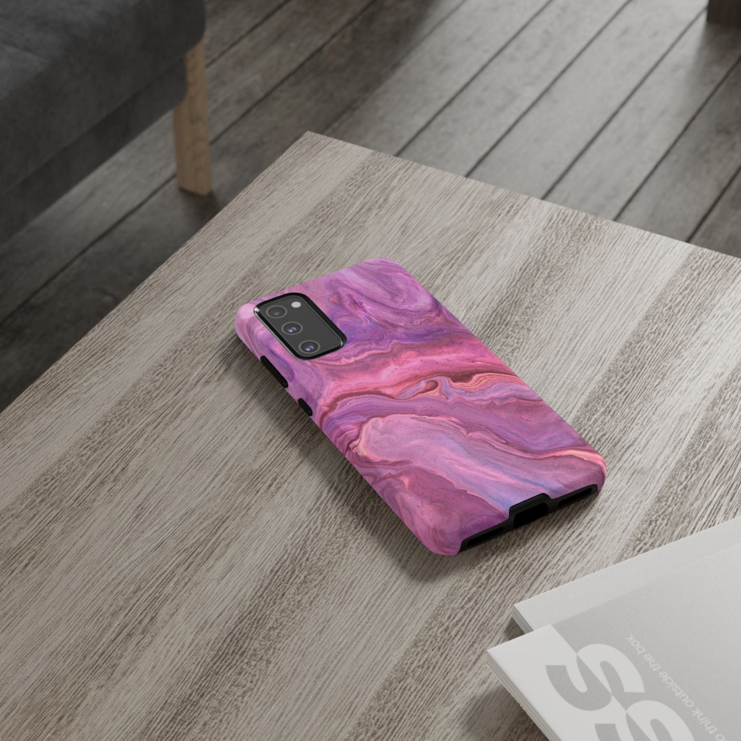 Lavender Dreamscape – Samsung Galaxy Case with Purple & Pink Marble Art - BOGO Cases