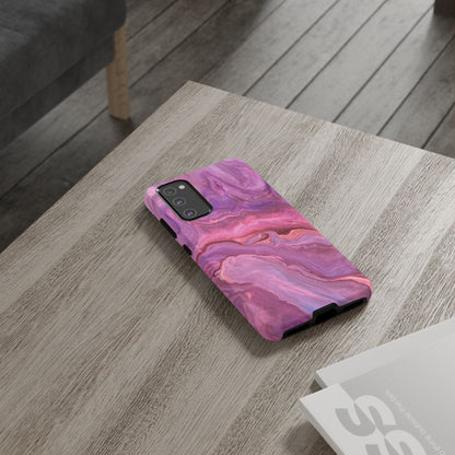 Lavender Dreamscape – Samsung Galaxy Case with Purple & Pink Marble Art - BOGO Cases