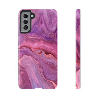 Lavender Dreamscape – Samsung Galaxy Case with Purple & Pink Marble Art - BOGO Cases