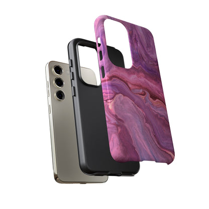 Lavender Dreamscape – Samsung Galaxy Case with Purple & Pink Marble Art - BOGO Cases