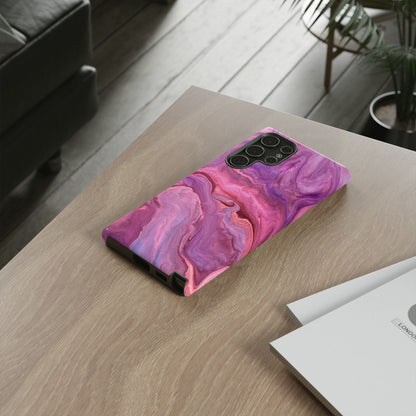 Lavender Dreamscape – Samsung Galaxy Case with Purple & Pink Marble Art - BOGO Cases