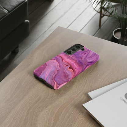 Lavender Dreamscape – Samsung Galaxy Case with Purple & Pink Marble Art - BOGO Cases