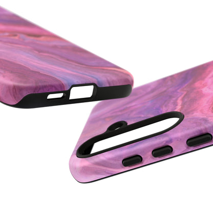 Lavender Dreamscape – Samsung Galaxy Case with Purple & Pink Marble Art - BOGO Cases