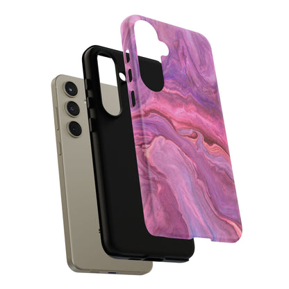 Lavender Dreamscape – Samsung Galaxy Case with Purple & Pink Marble Art - BOGO Cases
