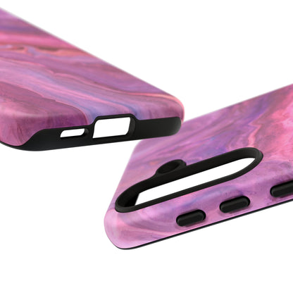 Lavender Dreamscape – Samsung Galaxy Case with Purple & Pink Marble Art - BOGO Cases