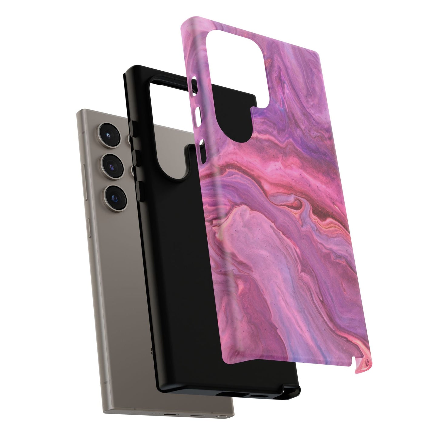 Lavender Dreamscape – Samsung Galaxy Case with Purple & Pink Marble Art - BOGO Cases