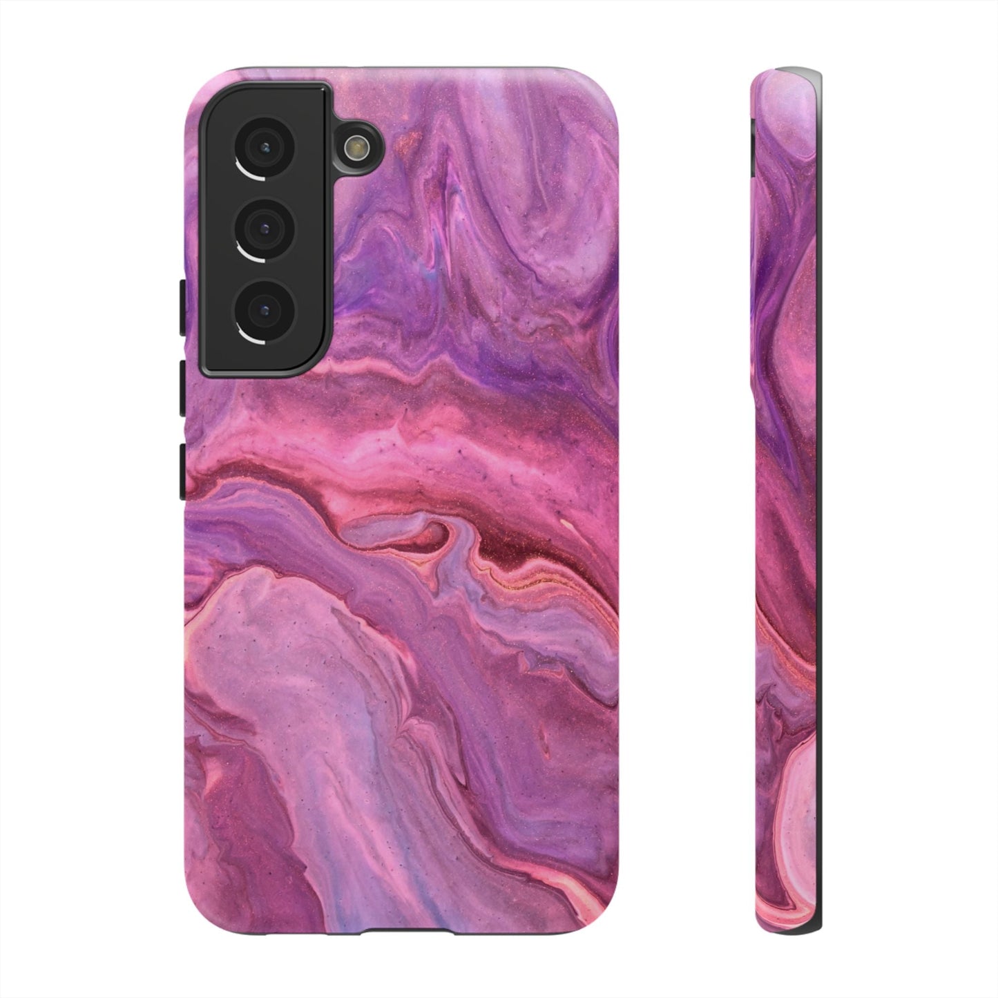 Lavender Dreamscape – Samsung Galaxy Case with Purple & Pink Marble Art - BOGO Cases