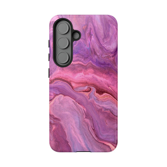 Lavender Dreamscape – Samsung Galaxy Case with Purple & Pink Marble Art - BOGO Cases
