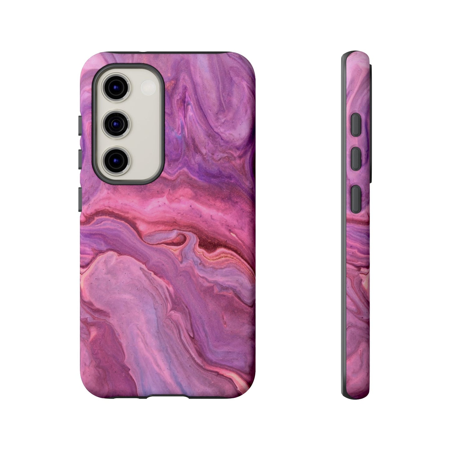 Lavender Dreamscape – Samsung Galaxy Case with Purple & Pink Marble Art - BOGO Cases