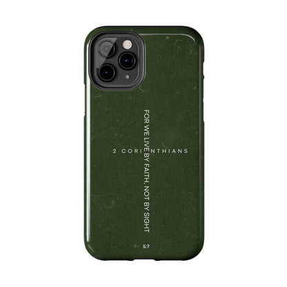 Live by Faith - 2 Corinthians 5:7 iPhone Series Case - BOGO Cases