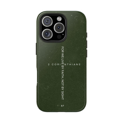 Live by Faith - 2 Corinthians 5:7 iPhone Series Case - BOGO Cases