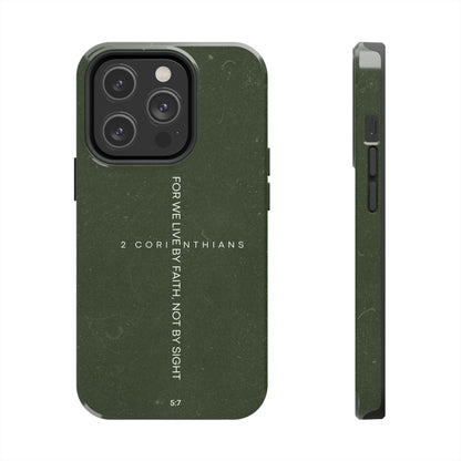 Live by Faith - 2 Corinthians 5:7 iPhone Series Case - BOGO Cases