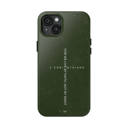 Live by Faith - 2 Corinthians 5:7 iPhone Series Case - BOGO Cases