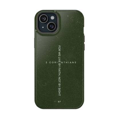 Live by Faith - 2 Corinthians 5:7 MagSafe iPhone Case - BOGO Cases