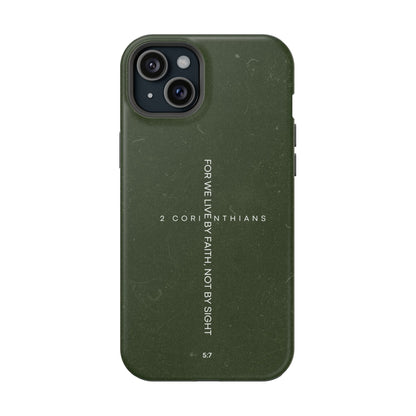 Live by Faith - 2 Corinthians 5:7 MagSafe iPhone Case - BOGO Cases
