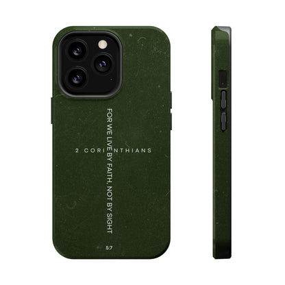 Live by Faith - 2 Corinthians 5:7 MagSafe iPhone Case - BOGO Cases