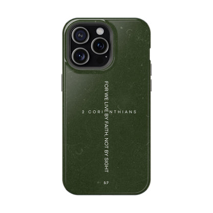 Live by Faith - 2 Corinthians 5:7 MagSafe iPhone Case - BOGO Cases