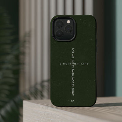 Live by Faith - 2 Corinthians 5:7 MagSafe iPhone Case - BOGO Cases