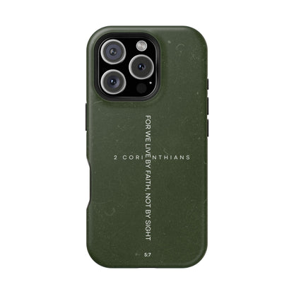 Live by Faith - 2 Corinthians 5:7 MagSafe iPhone Case - BOGO Cases