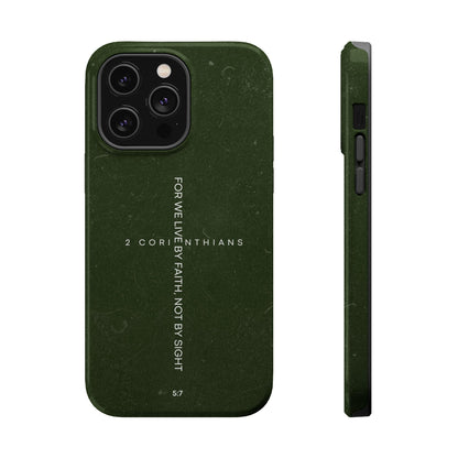 Live by Faith - 2 Corinthians 5:7 MagSafe iPhone Case - BOGO Cases
