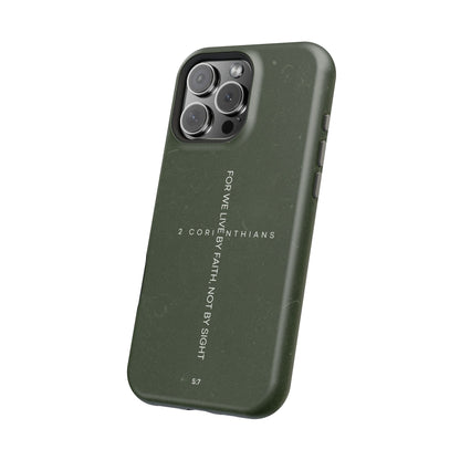 Live by Faith - 2 Corinthians 5:7 MagSafe iPhone Case - BOGO Cases