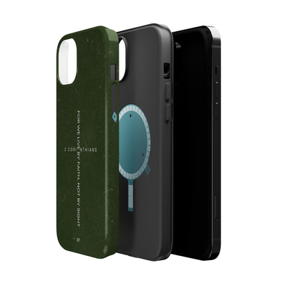 Live by Faith - 2 Corinthians 5:7 MagSafe iPhone Case - BOGO Cases