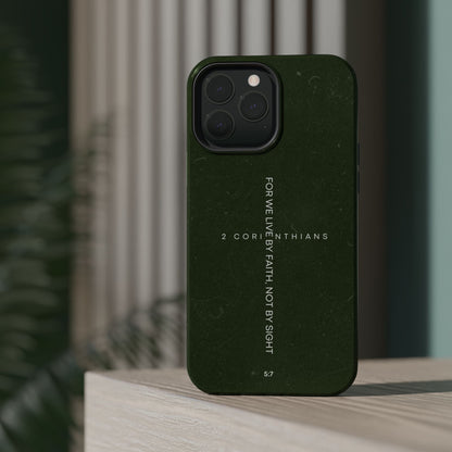 Live by Faith - 2 Corinthians 5:7 MagSafe iPhone Case - BOGO Cases