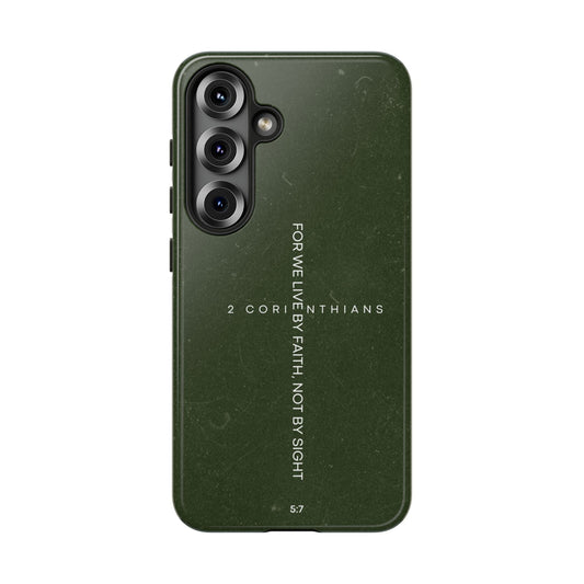 Live by Faith - 2 Corinthians 5:7 Samsung Galaxy Case - BOGO Cases