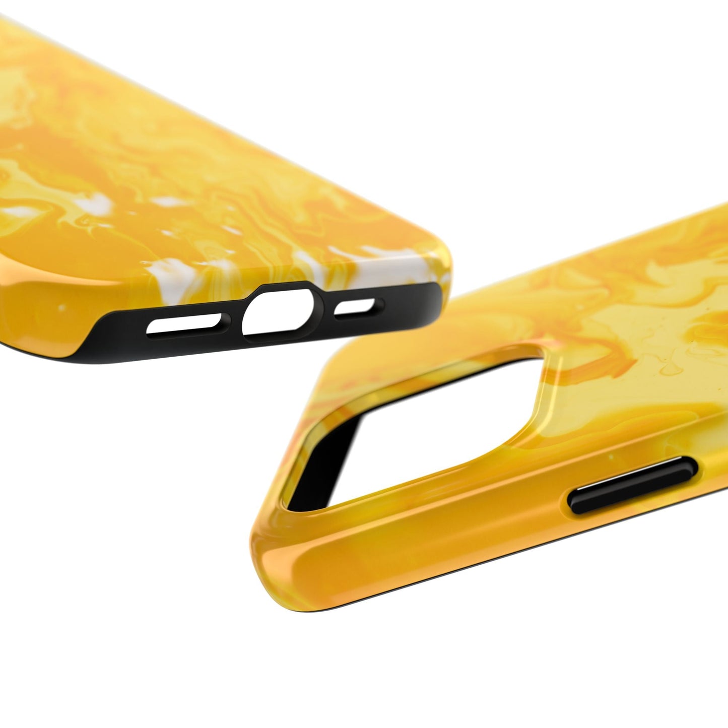 Luxe Yellow Marble iPhone Case – Stunning Golden Marble Texture - BOGO Cases