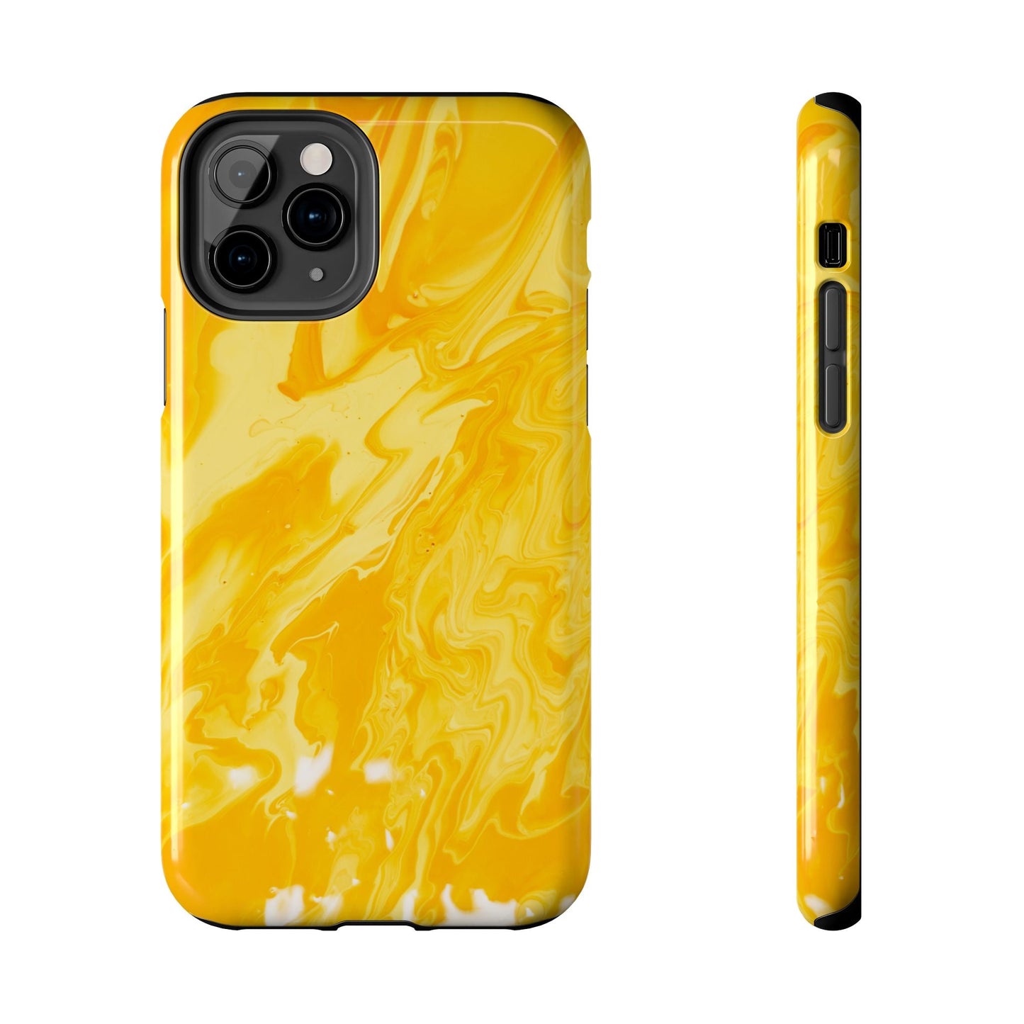 Luxe Yellow Marble iPhone Case – Stunning Golden Marble Texture - BOGO Cases