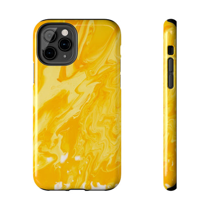 Luxe Yellow Marble iPhone Case – Stunning Golden Marble Texture - BOGO Cases