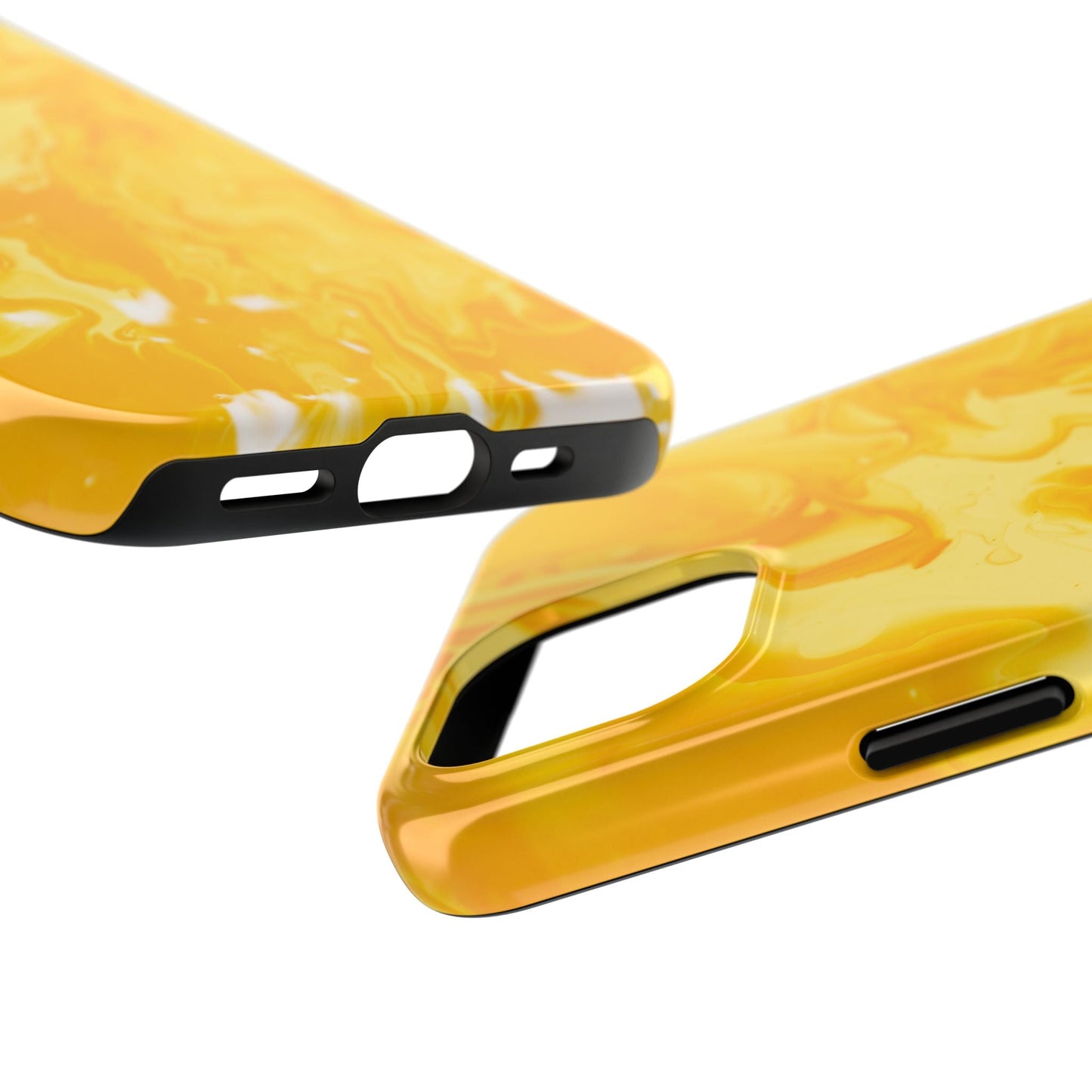 Luxe Yellow Marble iPhone Case – Stunning Golden Marble Texture - BOGO Cases
