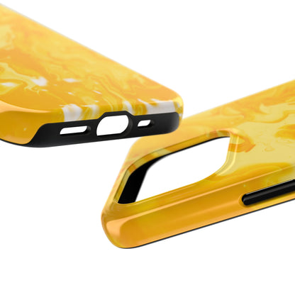 Luxe Yellow Marble iPhone Case – Stunning Golden Marble Texture - BOGO Cases