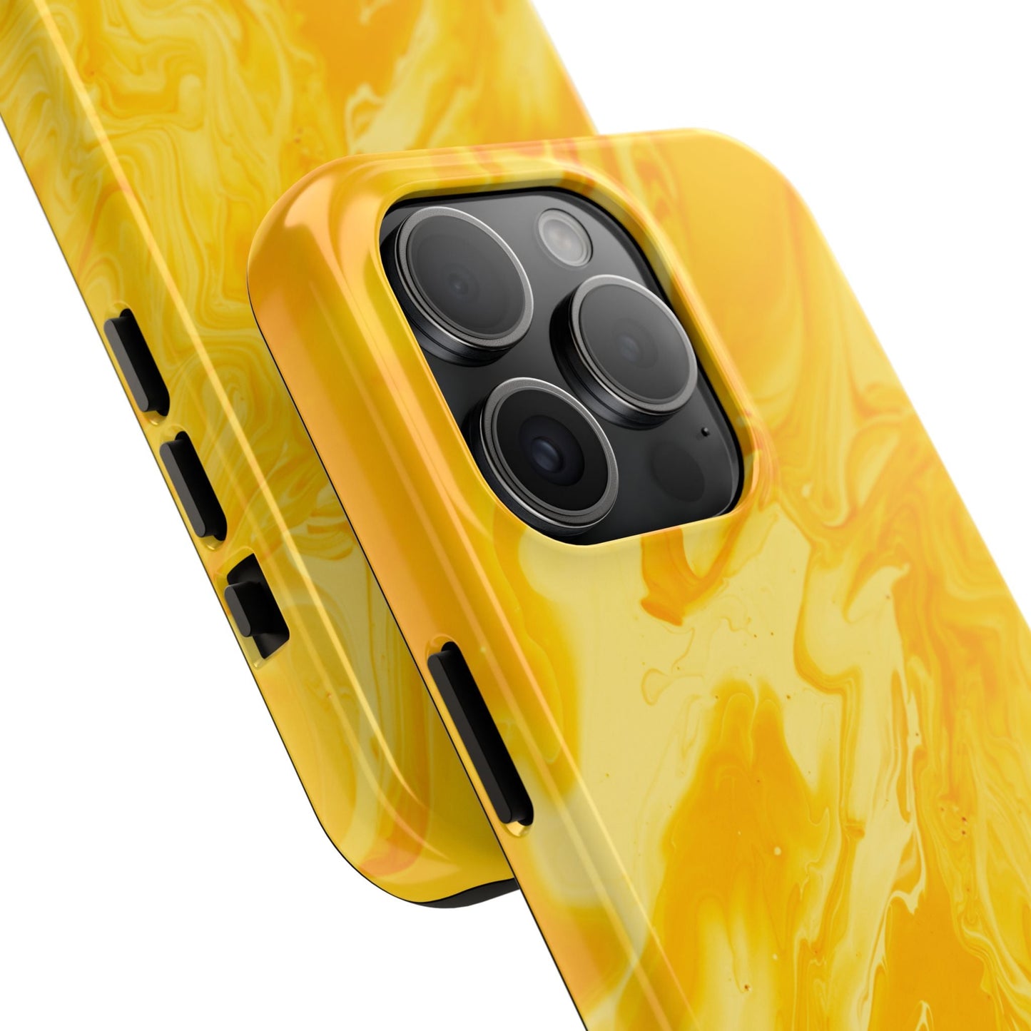 Luxe Yellow Marble iPhone Case – Stunning Golden Marble Texture - BOGO Cases