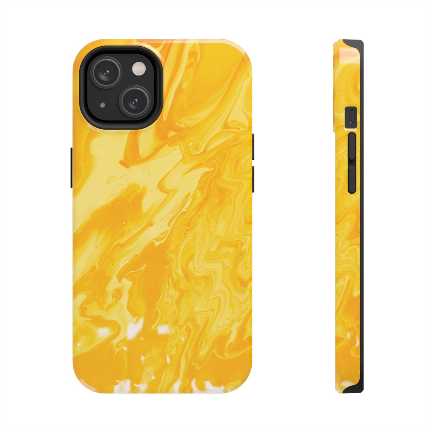 Luxe Yellow Marble iPhone Case – Stunning Golden Marble Texture - BOGO Cases