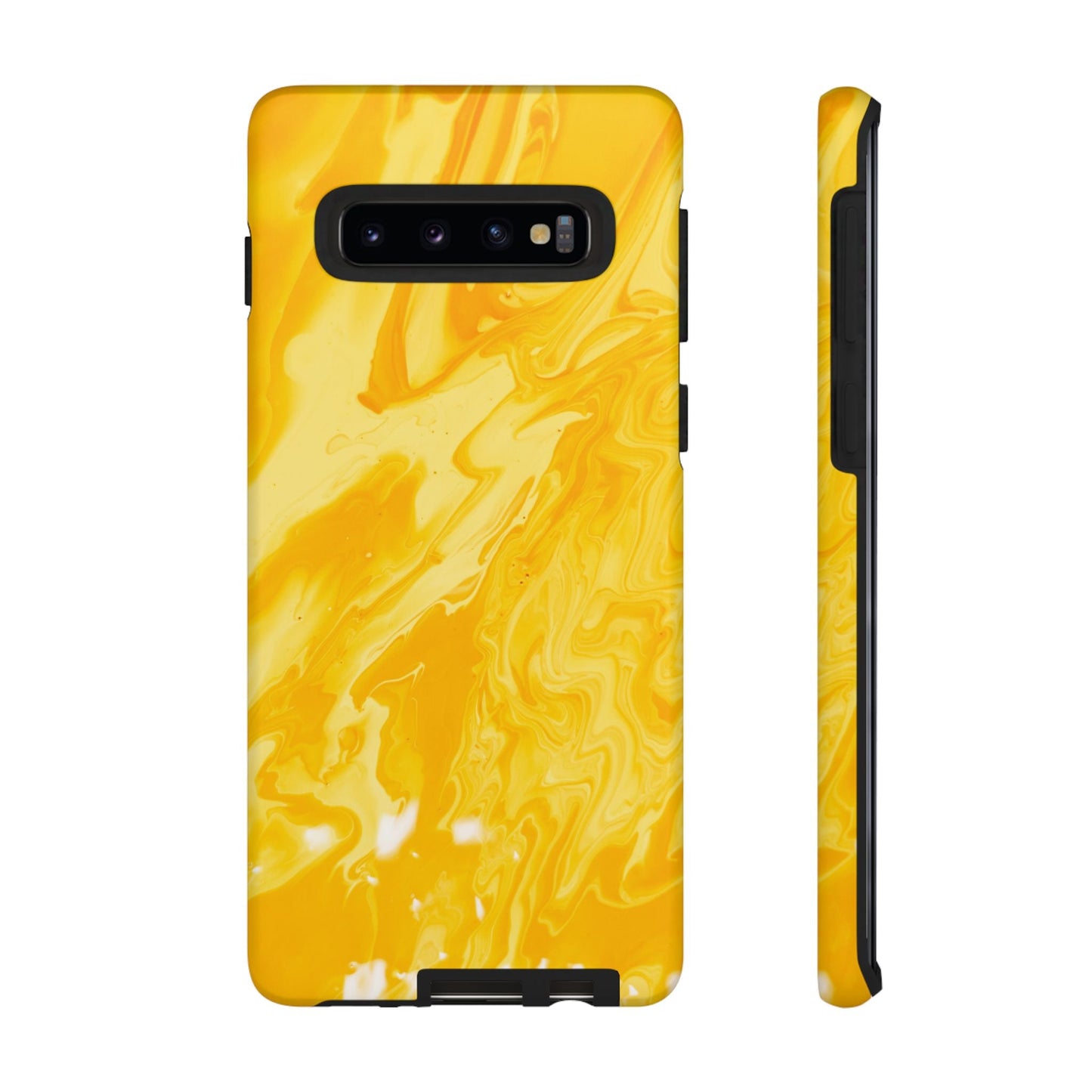 Luxe Yellow Marble Samsung Galaxy Case – Bold and Elegant Phone Design - BOGO Cases