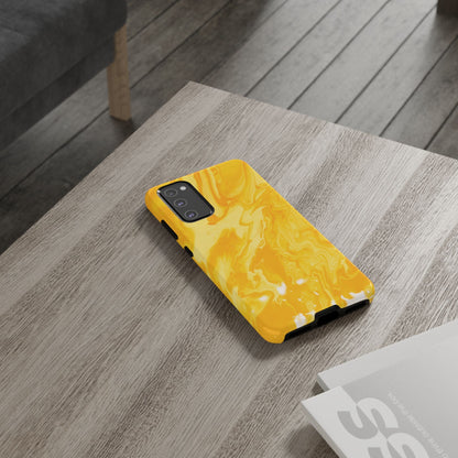 Luxe Yellow Marble Samsung Galaxy Case – Bold and Elegant Phone Design - BOGO Cases