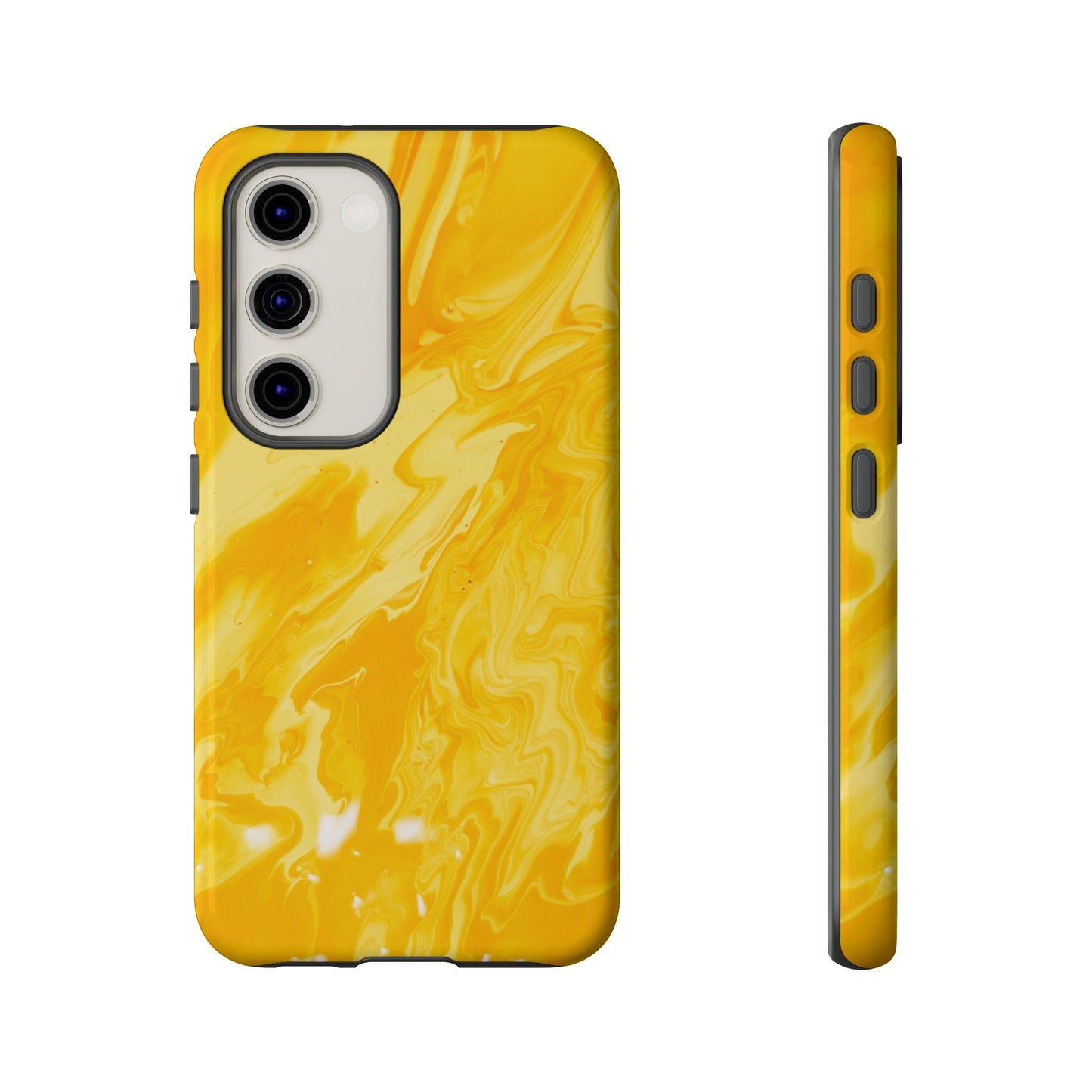 Luxe Yellow Marble Samsung Galaxy Case – Bold and Elegant Phone Design - BOGO Cases
