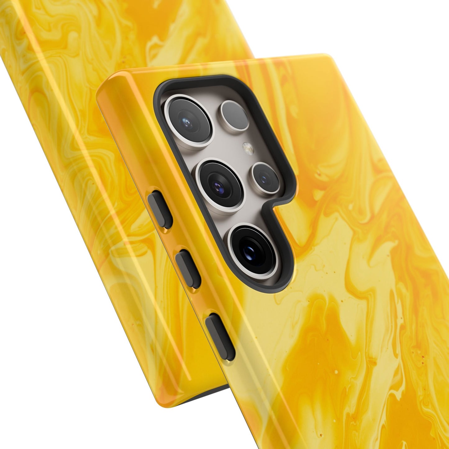 Luxe Yellow Marble Samsung Galaxy Case – Bold and Elegant Phone Design - BOGO Cases