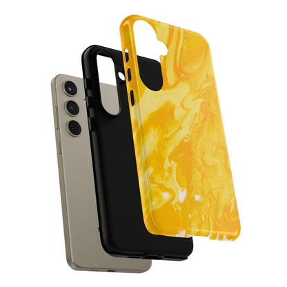Luxe Yellow Marble Samsung Galaxy Case – Bold and Elegant Phone Design - BOGO Cases