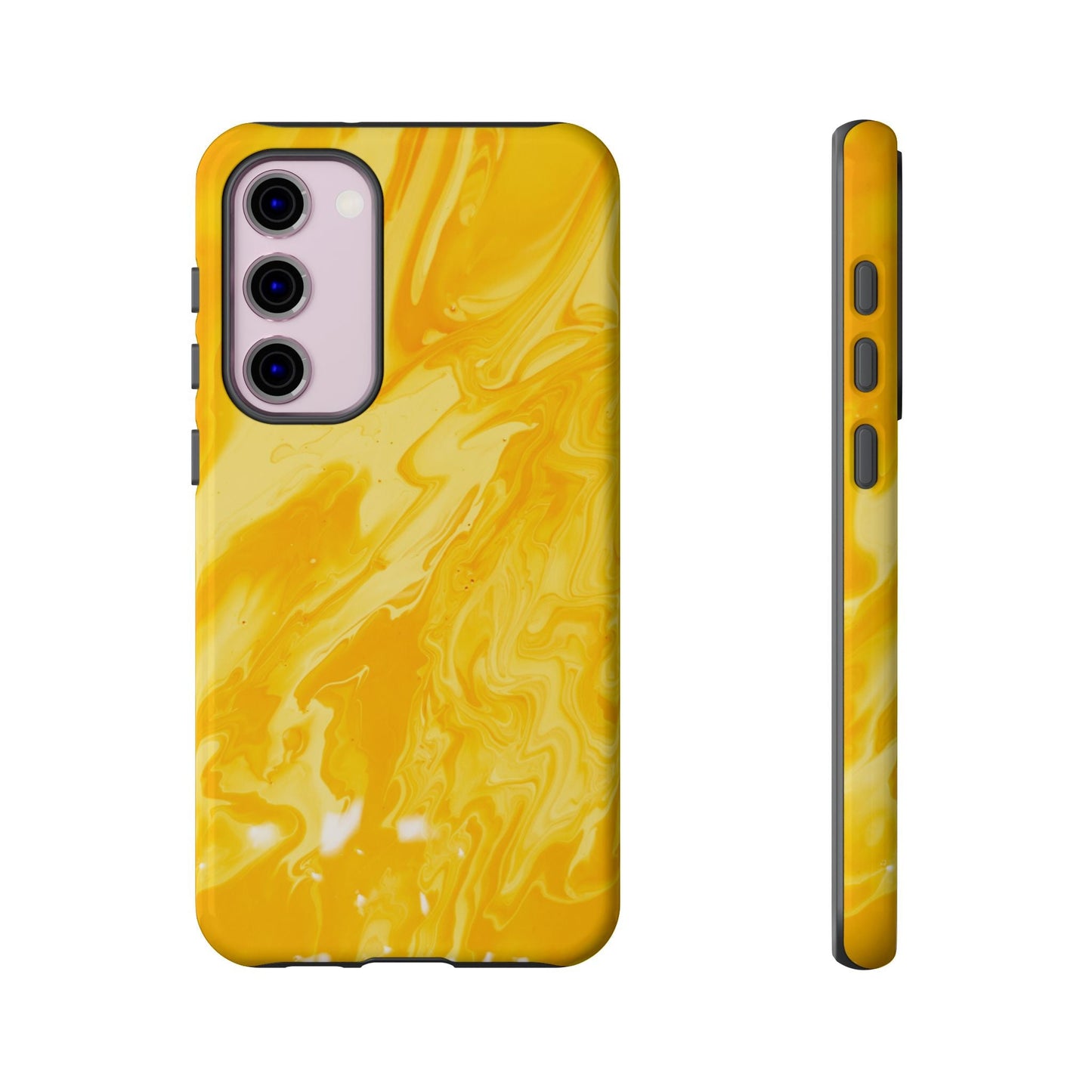 Luxe Yellow Marble Samsung Galaxy Case – Bold and Elegant Phone Design - BOGO Cases