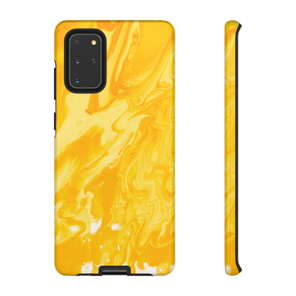 Luxe Yellow Marble Samsung Galaxy Case – Bold and Elegant Phone Design - BOGO Cases