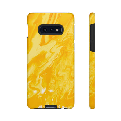 Luxe Yellow Marble Samsung Galaxy Case – Bold and Elegant Phone Design - BOGO Cases