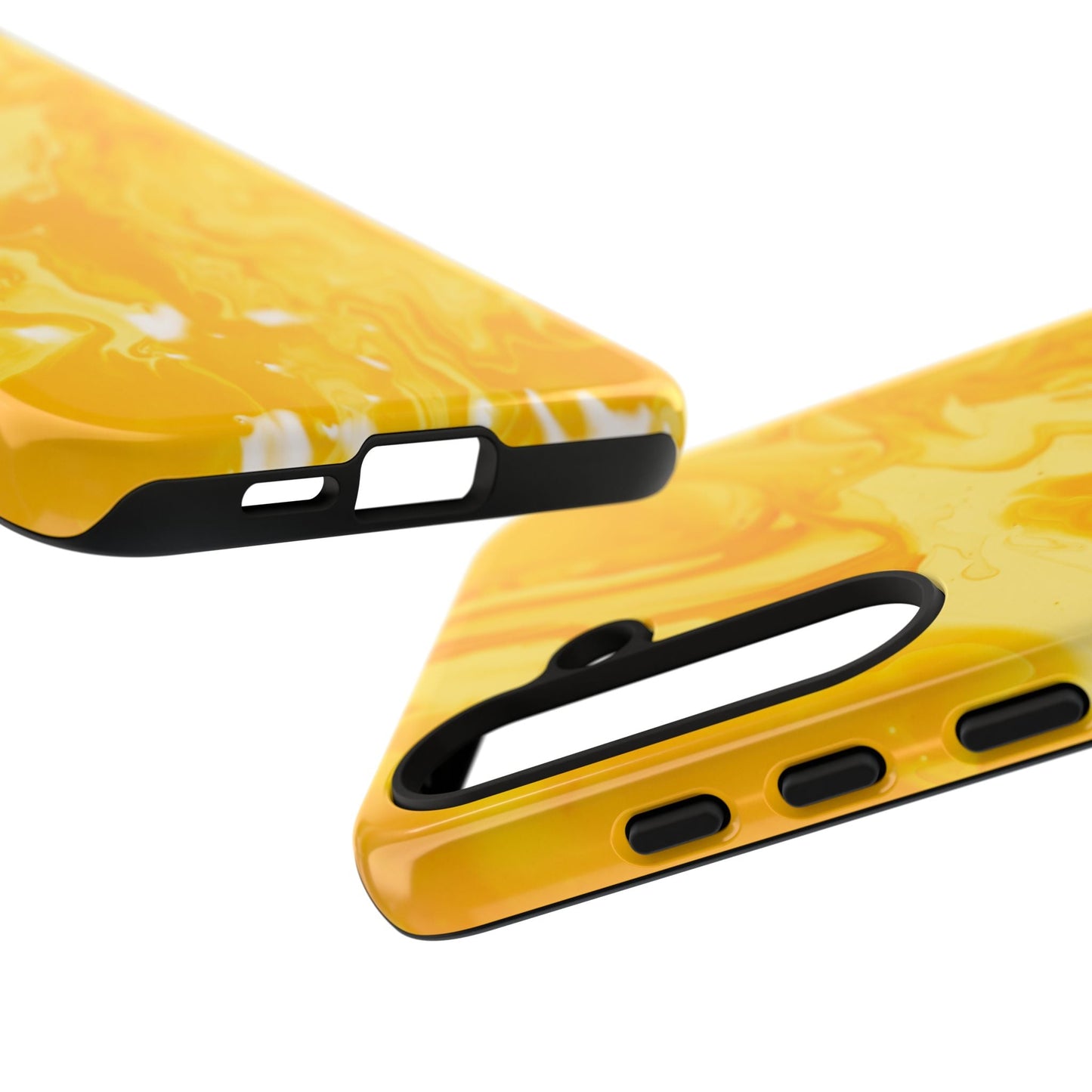 Luxe Yellow Marble Samsung Galaxy Case – Bold and Elegant Phone Design - BOGO Cases