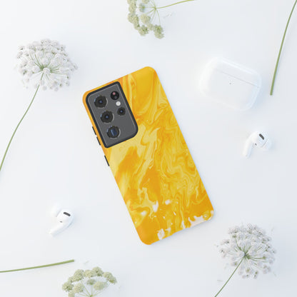 Luxe Yellow Marble Samsung Galaxy Case – Bold and Elegant Phone Design - BOGO Cases