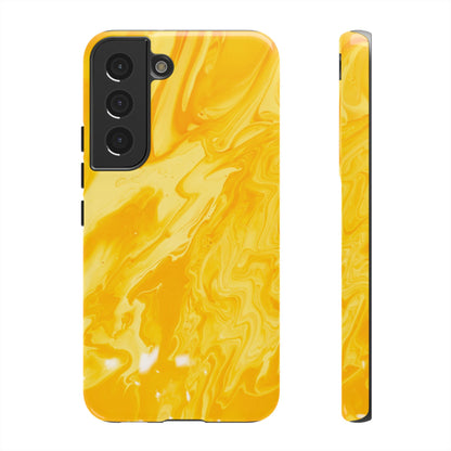 Luxe Yellow Marble Samsung Galaxy Case – Bold and Elegant Phone Design - BOGO Cases