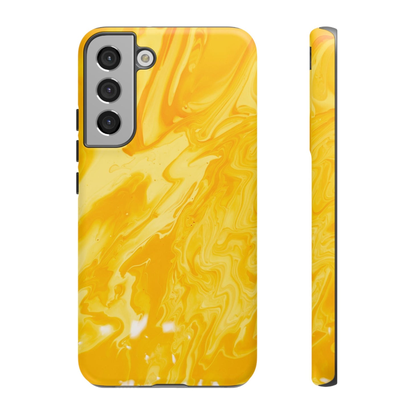 Luxe Yellow Marble Samsung Galaxy Case – Bold and Elegant Phone Design - BOGO Cases