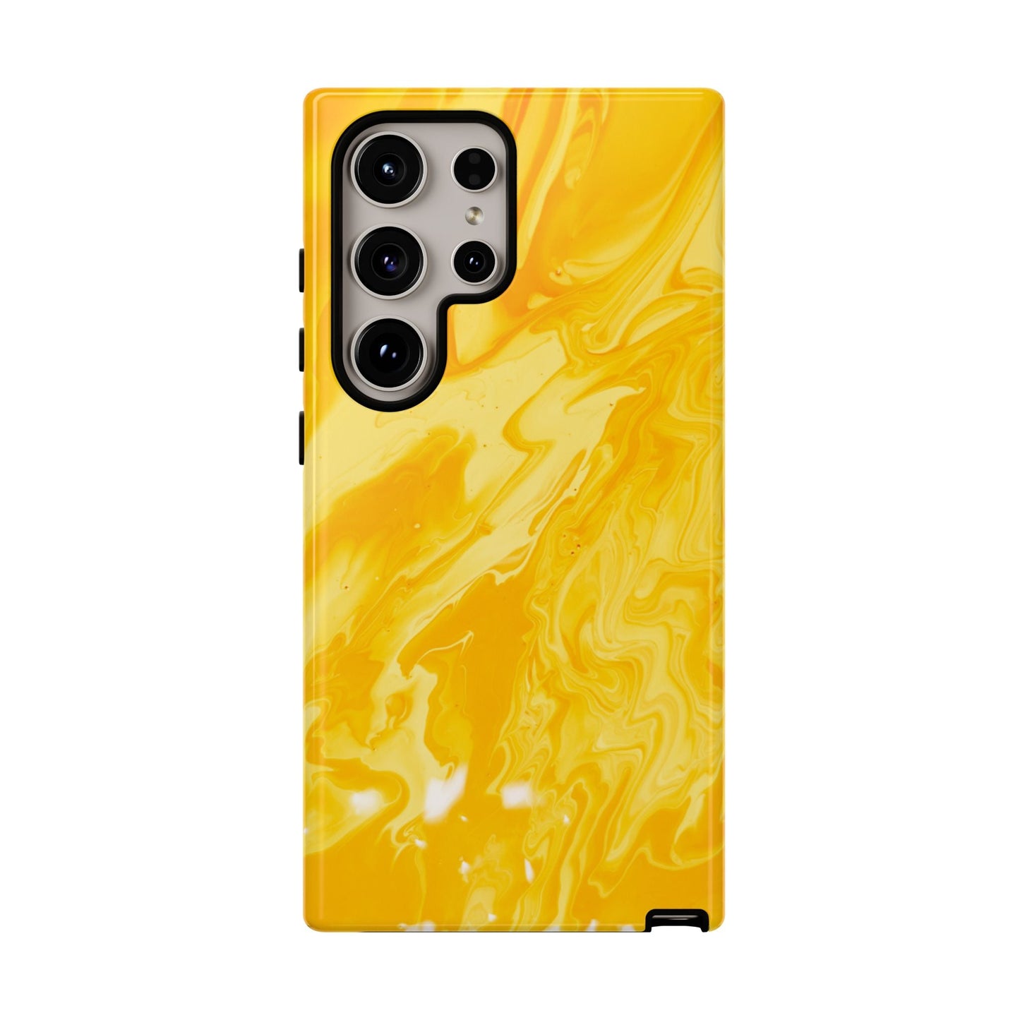 Luxe Yellow Marble Samsung Galaxy Case – Bold and Elegant Phone Design - BOGO Cases