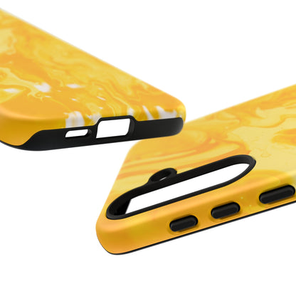 Luxe Yellow Marble Samsung Galaxy Case – Bold and Elegant Phone Design - BOGO Cases