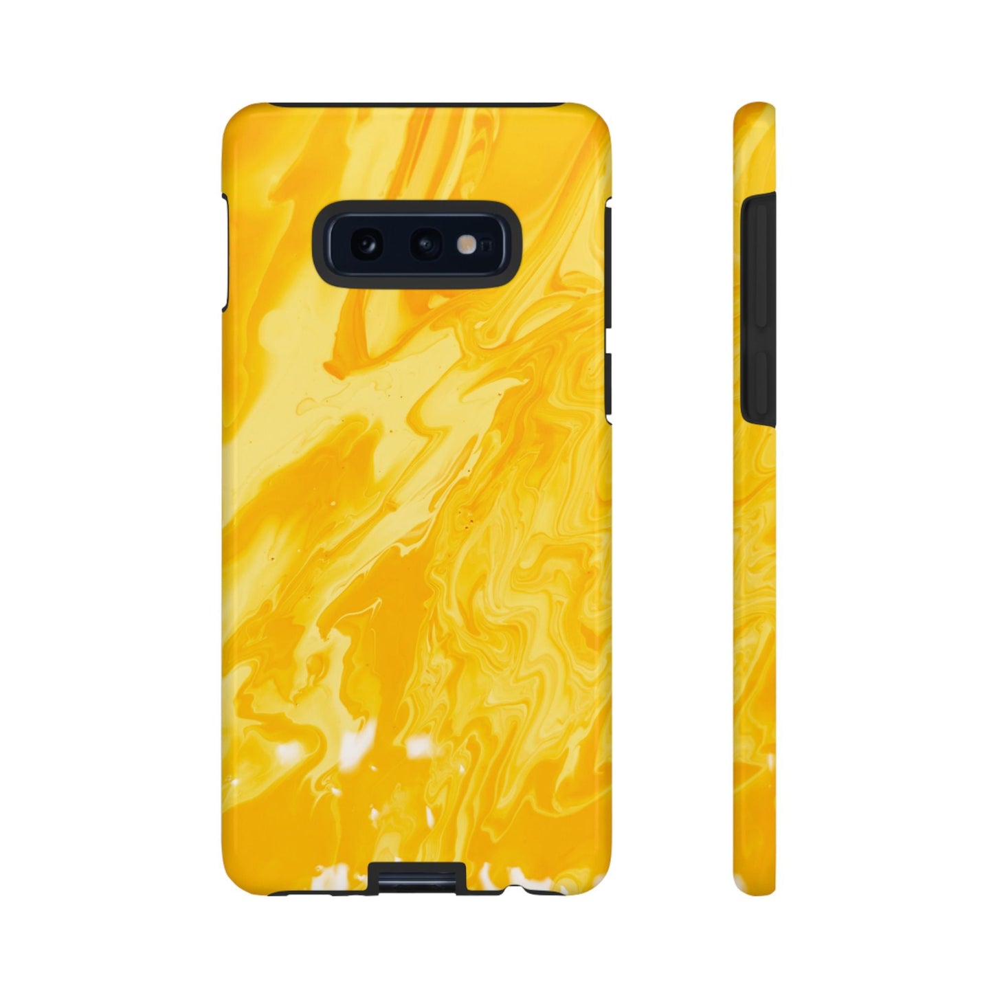 Luxe Yellow Marble Samsung Galaxy Case – Bold and Elegant Phone Design - BOGO Cases